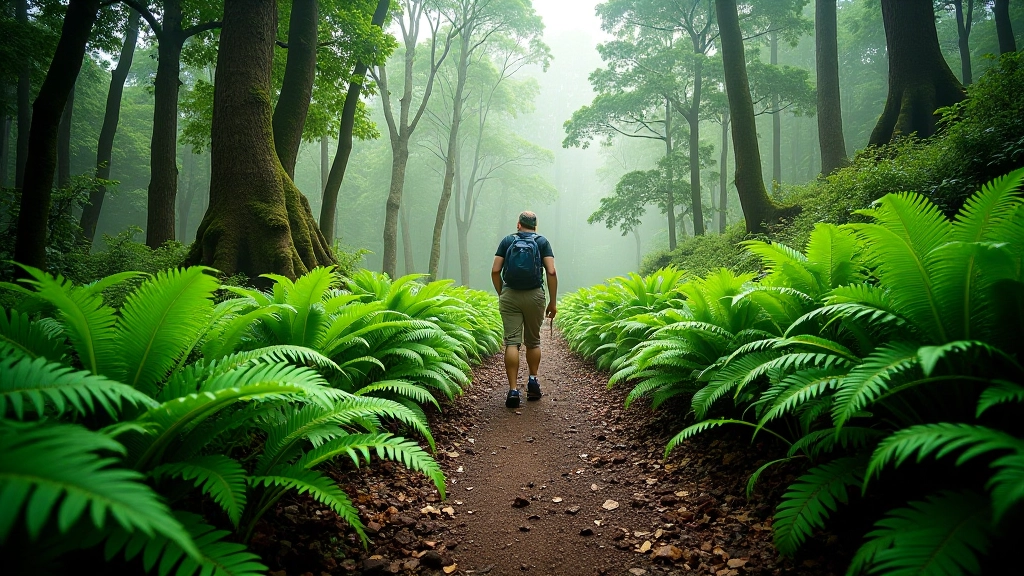 Tres opciones de rutas de senderismo con diferentes dificultades en bosque nuboso